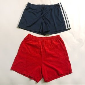 Athletic Lounge Navy and Red Shorts Bundle sz S
